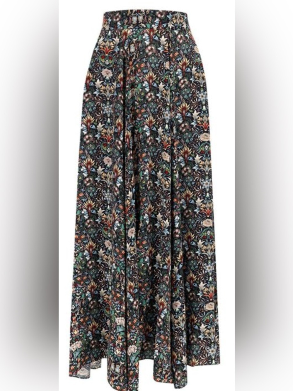 Zadig & Voltaire Joyo Floral Maxi Skirt Silk Blend EU 40 US 8 Boho